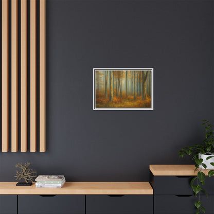 Autumn Forest Canvas Art, Framed Wall Decor, Rustic Home Decor, Nature Artwork, Gift for Nature Lovers - TRV