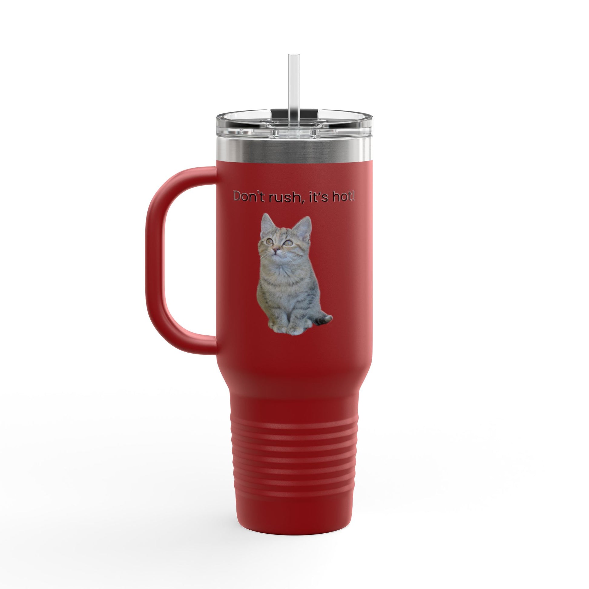 Funny Cat Insulated Travel Mug - 40oz - Perfect for Hot Drinks - TRV