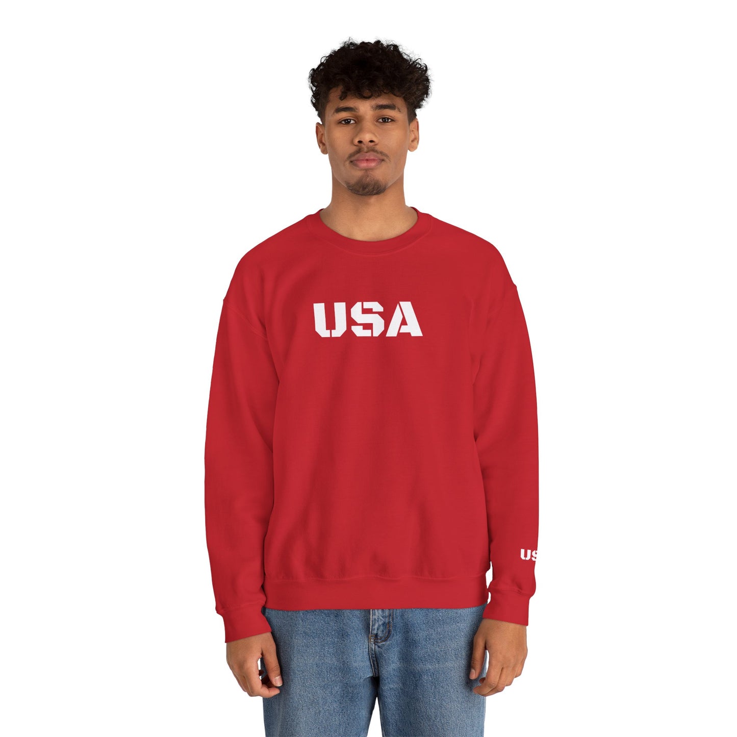 Cozy USA Unisex Crewneck Sweatshirt | Perfect Layering Piece for Every Season | Great Gift for Him/Her | Trendy Style for Casual Outings