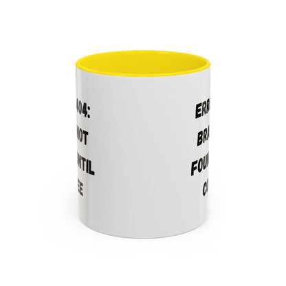 Error 404 Coffee Mug - Perfect for Your Daily Brew, Gift for Programmers, Humor for Coffee Lovers, Office Desk Decor, Nerdy Kitchenware