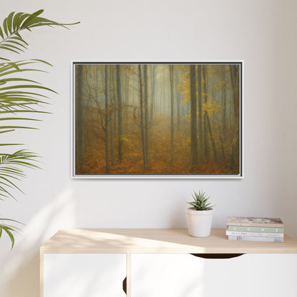 Framed Matte Canvas Art | Serenity in the Forest | Nature Wall Decor, Home Gallery, Cozy Living Room, Gift for Nature Lovers - TRV