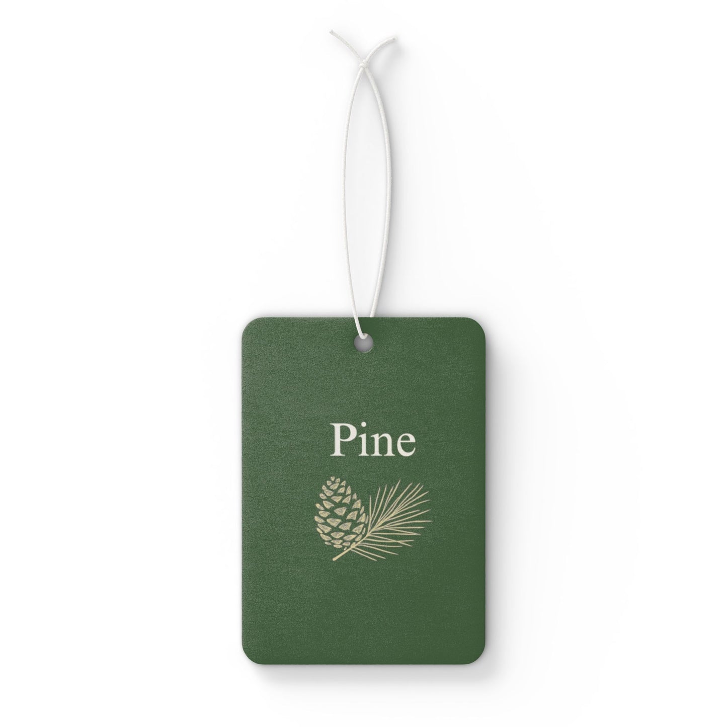 Pine Pinecone Car Air Freshener | Green Botanical Scented Tag - TRV