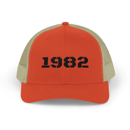 Vintage 1982 Snapback Trucker Cap, Retro Cap, Custom Hat, Gift for Him, Birthday Gift, Dad Hat, Casual Wear - TRV