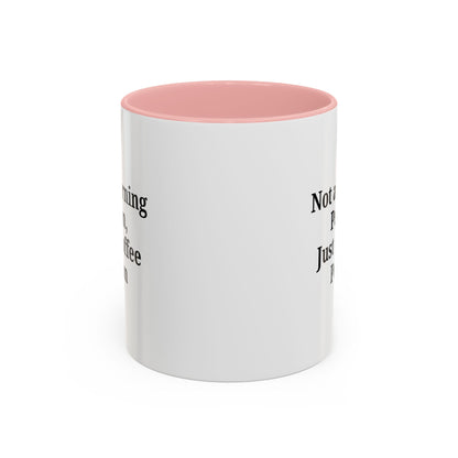 Coffee Lover's Accent Mug, Perfect for Gifting, Home Office Decor, Not a Morning Person, Coffee Enthusiast, Funny Coffee Mug - TRV