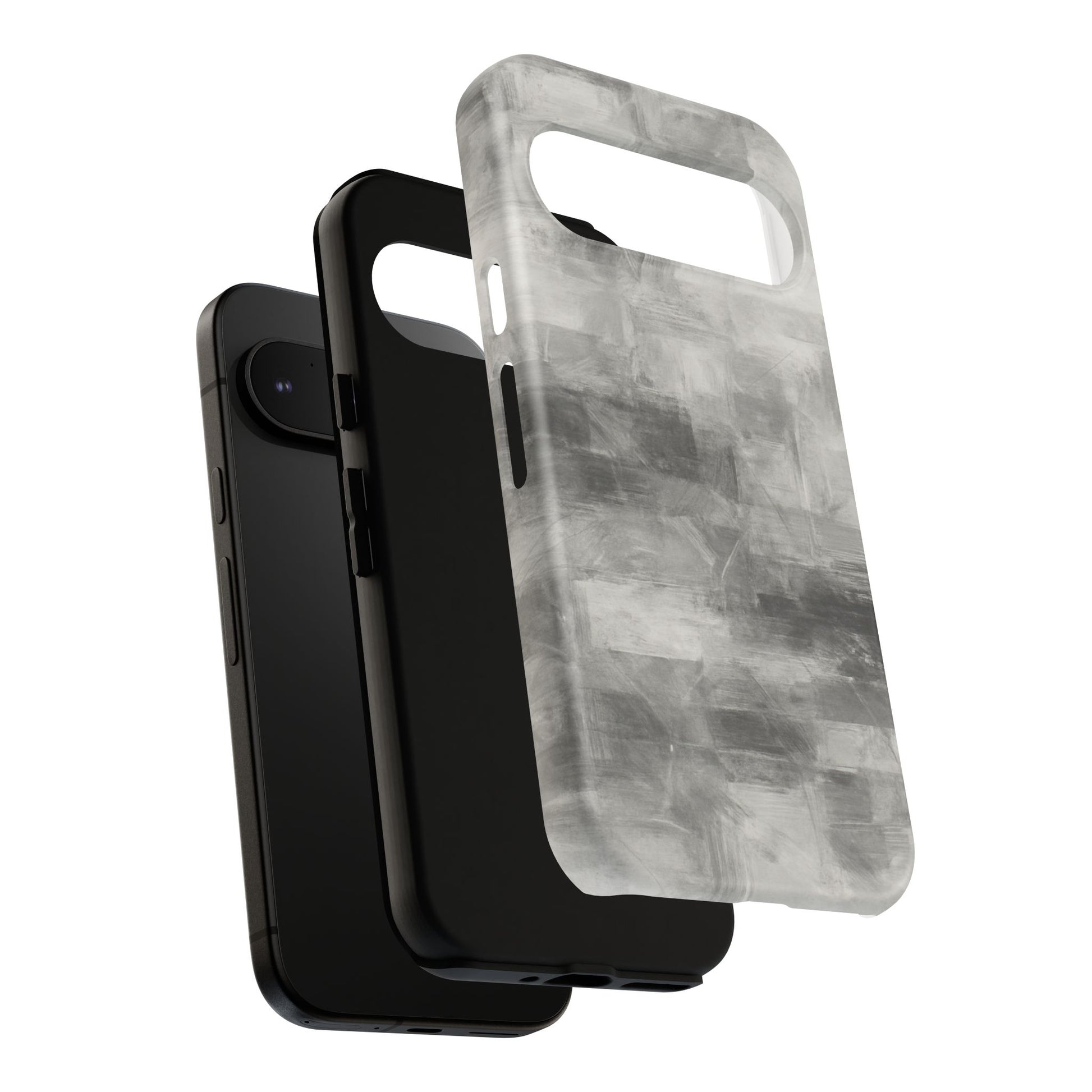 Stylish Phone Case for Tough Protection, Marble Grey Design, Customizable Gift for Her, Unisex Mobile Accessory, Birthday Present, [...] - TRV
