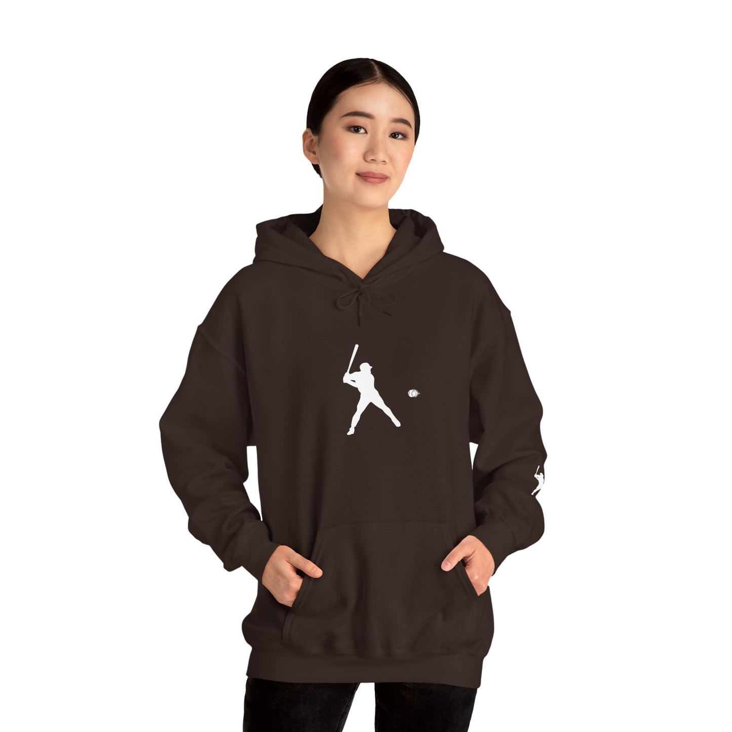 Sporty Unisex Baseball Hooded Sweatshirt, Casual Hoodie for Athletes, Perfect for Gifts, Comfy Streetwear, Ideal for Sports Events, Personal Use - TRV