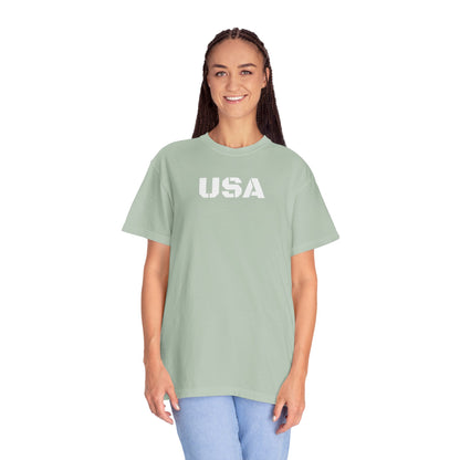 USA Vintage Unisex T-Shirt, Soft Cotton Tee, Casual Wear, Gifts for Her & Him, Summer Essentials, Independence Day Apparel - TRV
