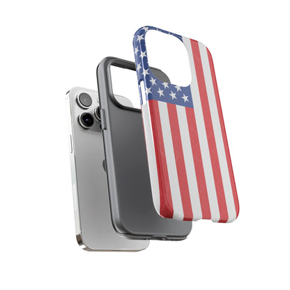American Flag Phone Case - Patriotic Cell Cover, Tough Cases, USA Pride, Independence Day Gift, Veteran's Day, Phone Protection - TRV