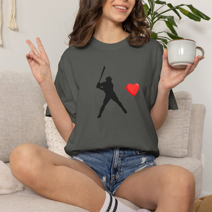 Baseball Love T-Shirt, Unisex Sports Tee, Gift for Baseball Fans, Valentine's Day Shirt, Game Day Apparel, Soft Cotton Top
