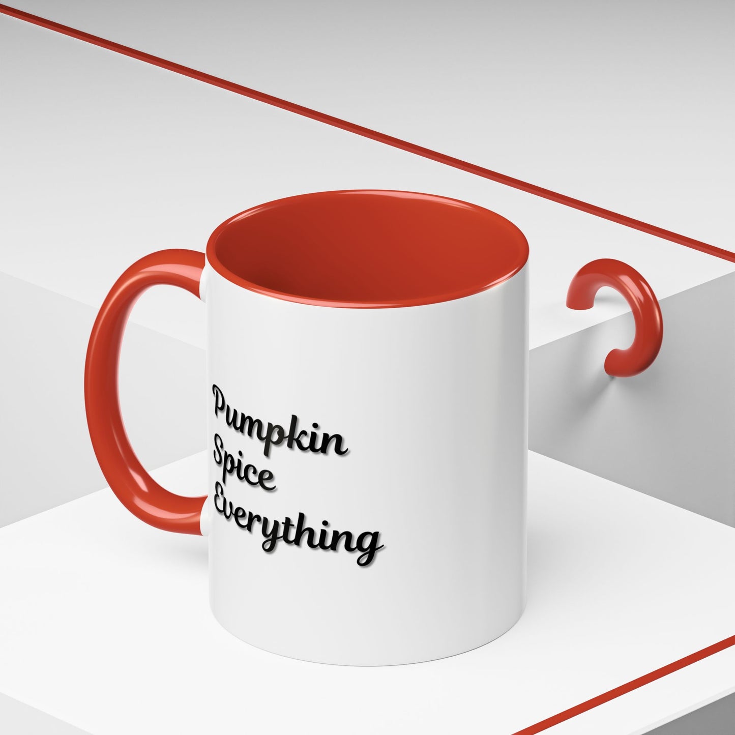 Pumpkin Spice Everything Accent Coffee Mug — Fall Seasonal 11/15oz