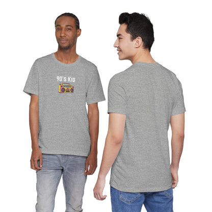 Retro Boombox Tee — 90s Kid Graphic T-Shirt