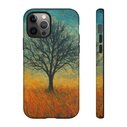 Artistic Phone Case with Tree Design, Nature Lover Gift, Unique Phone Cover, Holiday Present, Eco-friendly Tech Accessories - TRV