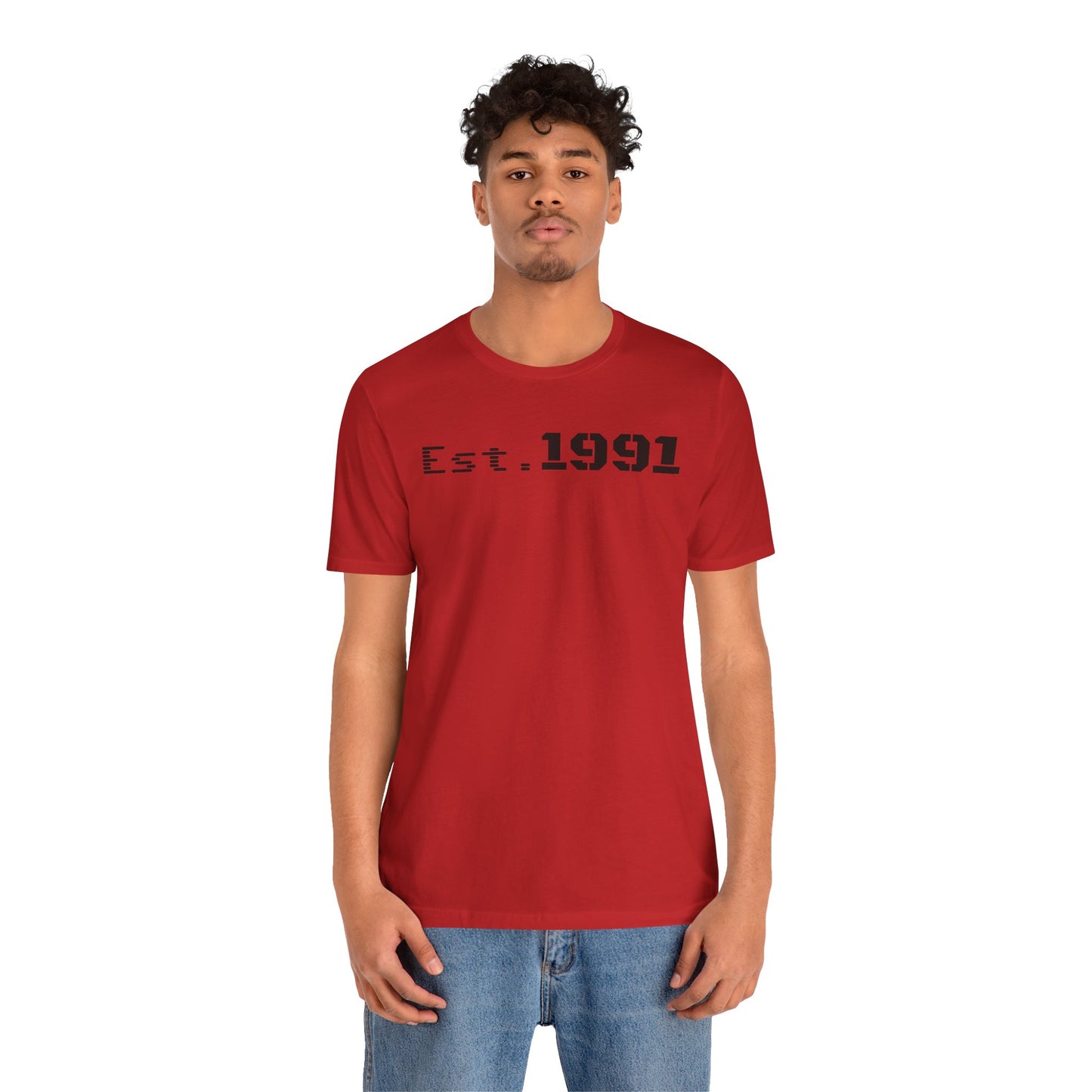 Established 1991 Unisex Jersey Tee | Vintage Anniversary Gift | Casual Wear, Birthday Shirt, Retro Style, Statement Tee, Gift for Him/Her - TRV