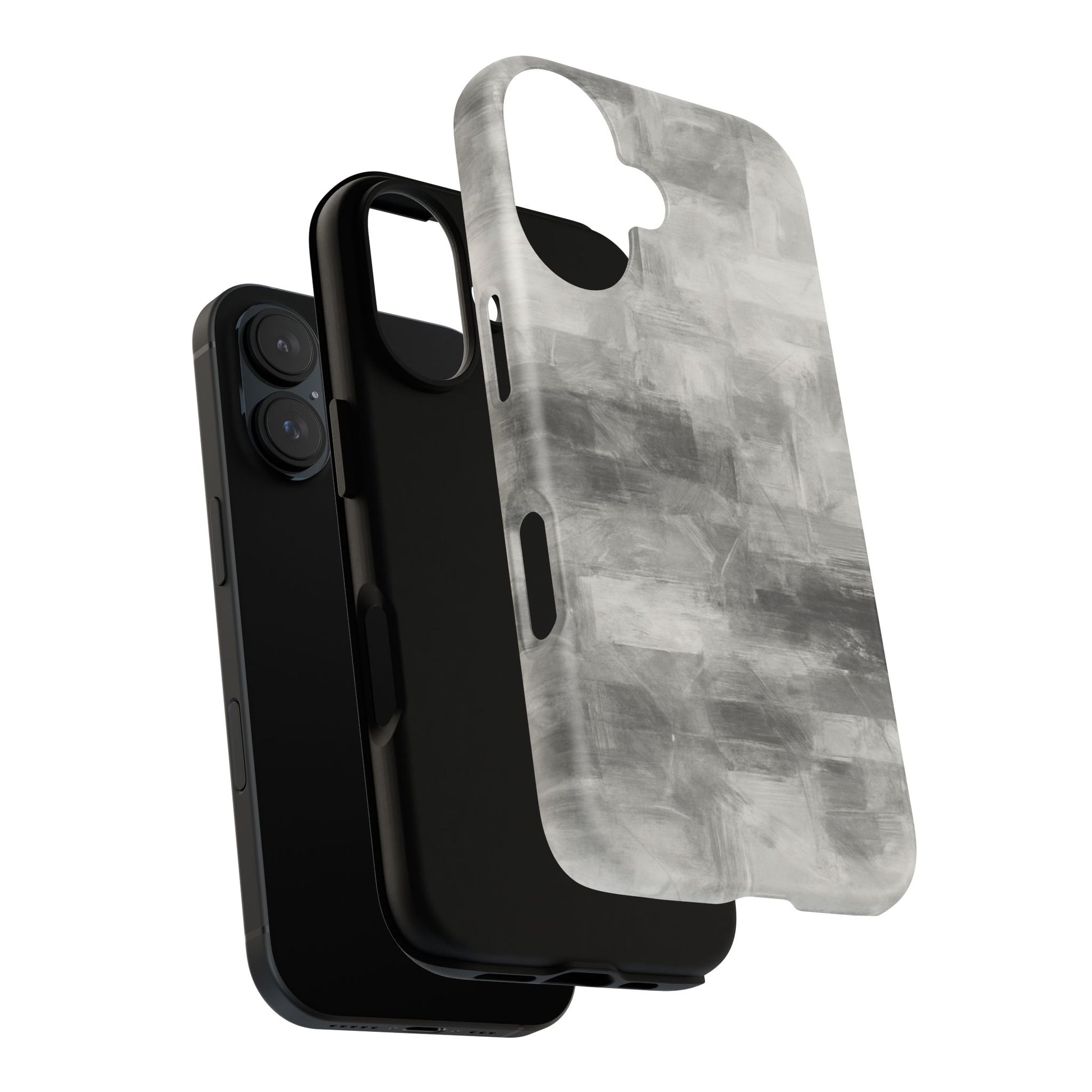 Stylish Phone Case for Tough Protection, Marble Grey Design, Customizable Gift for Her, Unisex Mobile Accessory, Birthday Present, [...] - TRV