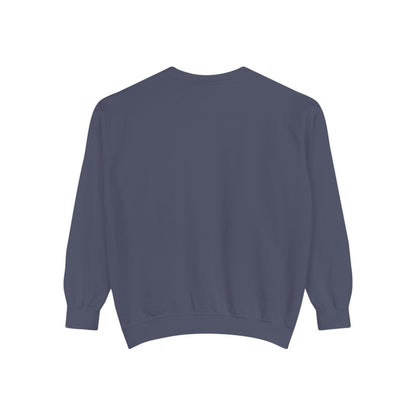 Minimalist Peace Hand Sweatshirt — Small Chest Line Art Crewneck