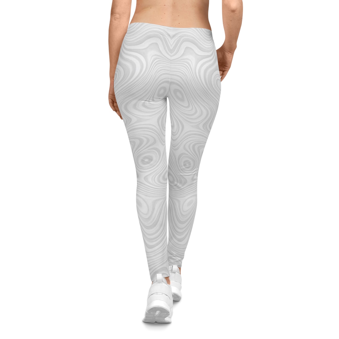 Women's Abstract Pattern Leggings | Trendy Yoga Pants, Fashionable Activewear, Comfortable Daily Wear, Unique Gift Idea, Casual Outfits - TRV