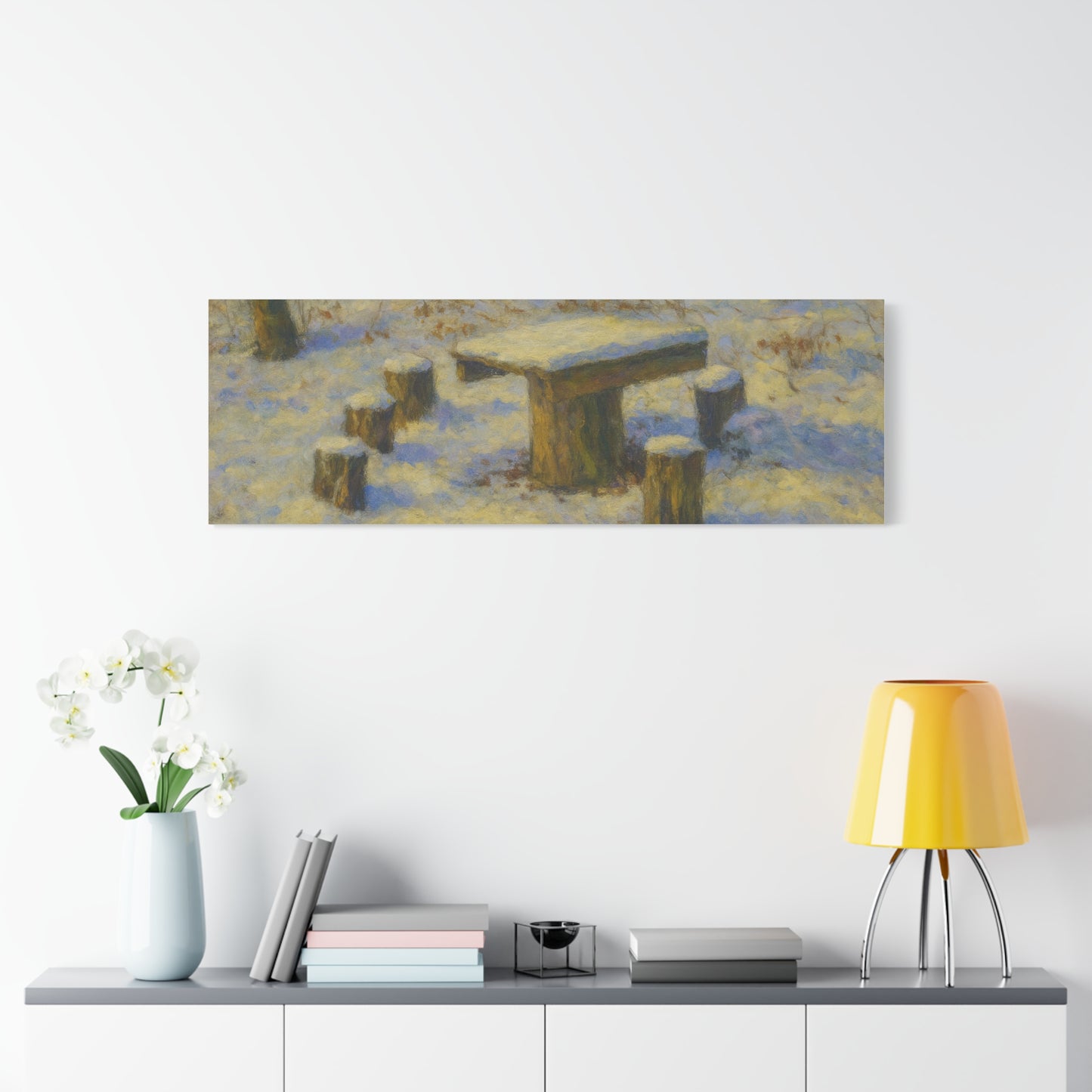 Matte Canvas Wall Art, Rustic Outdoor Scene, Nature Decor, Home Wall Décor, Cozy Cabin Vibe, Perfect for Gift Giving - TRV