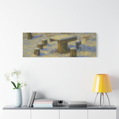 Matte Canvas Wall Art, Rustic Outdoor Scene, Nature Decor, Home Wall Décor, Cozy Cabin Vibe, Perfect for Gift Giving - TRV