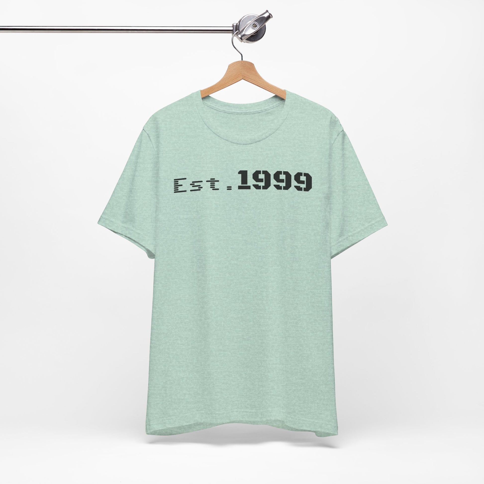 Established 1999 Unisex Tee | Vintage Birth Year Shirt, Casual Birthday Gift, Personalized Family Reunion Apparel, Retro Style [...] - TRV