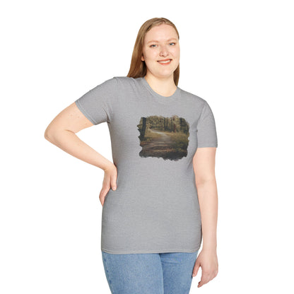 Nature-Inspired Unisex Softstyle T-Shirt, Eco-Friendly Fashion, Outdoor Lover Tee, Gift for Nature Enthusiasts, Casual Everyday Wear