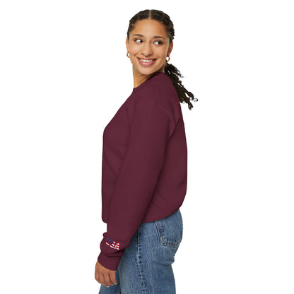 USA Flag Unisex Crewneck Sweatshirt, Cozy Apparel, Casual Wear, Independence Day Gift, Americana Style
