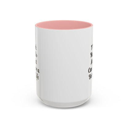 Cat Lover's Accent Coffee Mug - I Work Hard So My Cat Can Have a Better Life