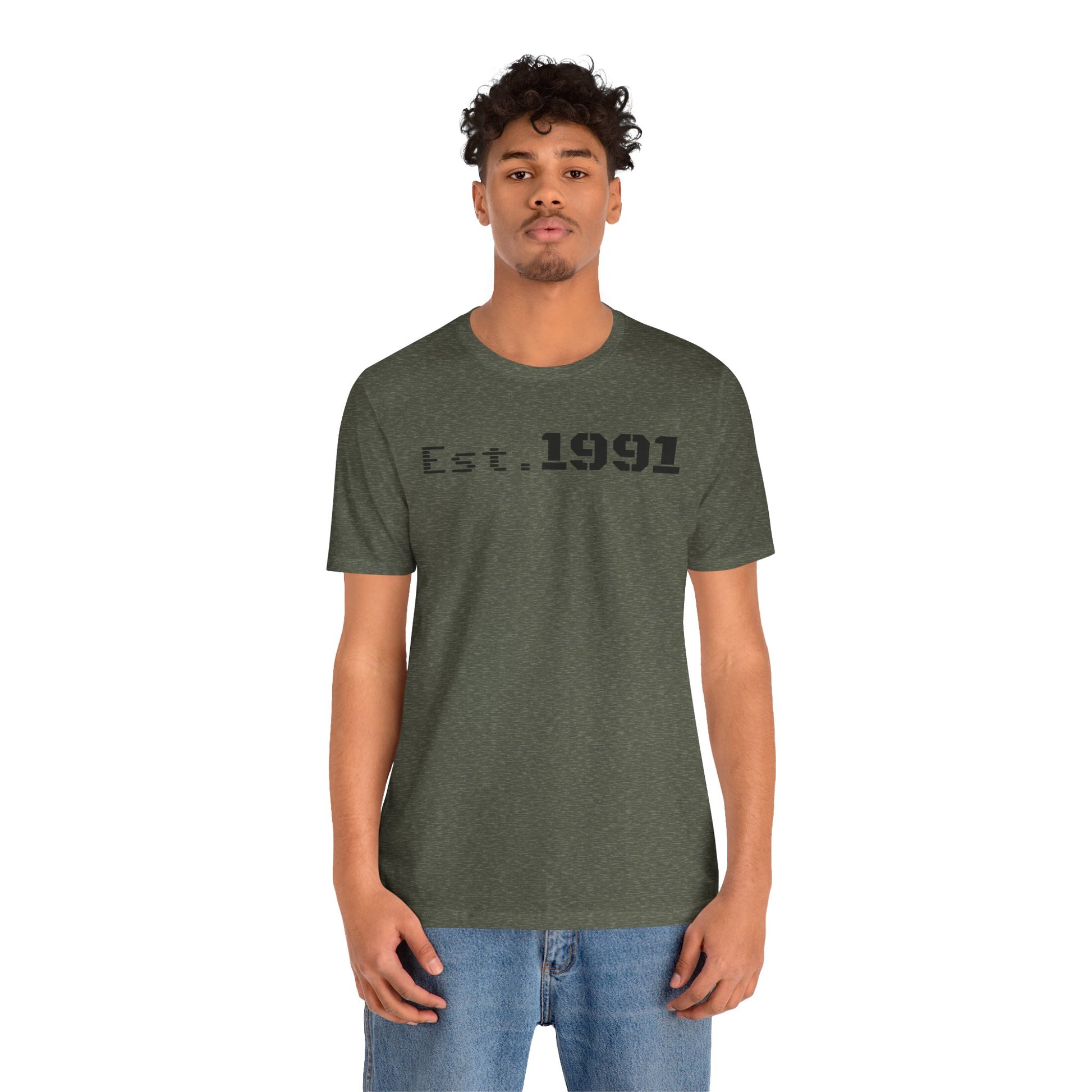 Established 1991 Unisex Jersey Tee | Vintage Anniversary Gift | Casual Wear, Birthday Shirt, Retro Style, Statement Tee, Gift for Him/Her - TRV