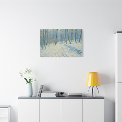 Winter Wonderland Canvas Art, Stretched Canvas Wall Decor, Home Decor, Art for Living Room, Gift for Nature Lovers, Cozy Winter Vibes - TRV