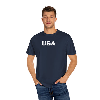 USA Vintage Unisex T-Shirt, Soft Cotton Tee, Casual Wear, Gifts for Her & Him, Summer Essentials, Independence Day Apparel - TRV