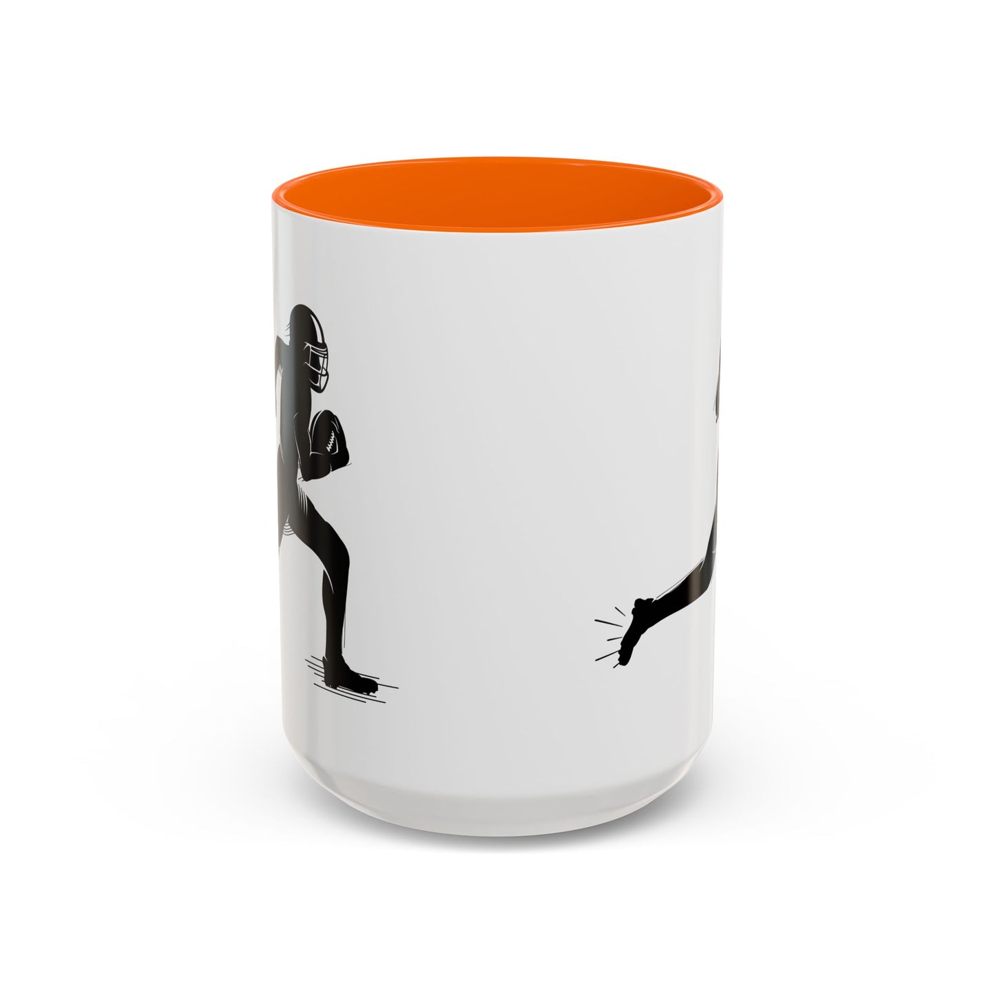 Football Player Themed Accent Coffee Mug, Sports Fan Gift, Unique Mug for Athletes, Coffee Lover, Game Day Essential - TRV