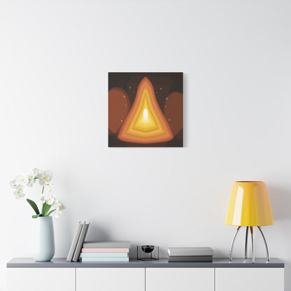 Concentric Fire Furnace Cross-Section Matte Canvas