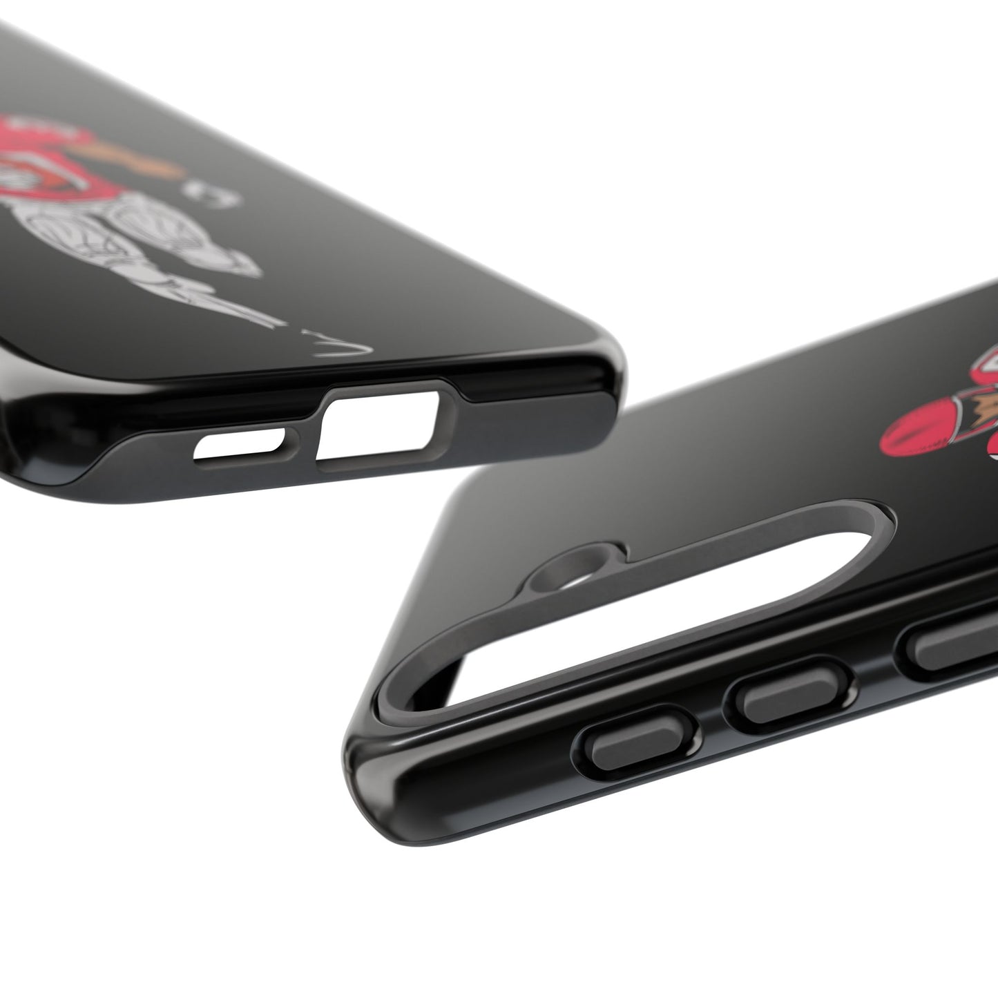 Football Player Tough Phone Case – Protective Black Sports iPhone Case