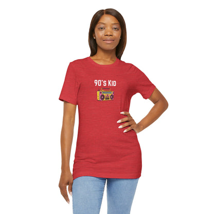 Retro Boombox Tee — 90s Kid Graphic T-Shirt