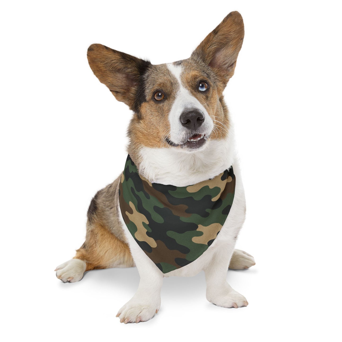 Stylish Camouflage Pet Bandana Collar | Dog Accessory for Outdoor Adventures, Pet Fashion, Camo Dog Gear, Puppy Bandana, Gift for Pet Lovers - TRV