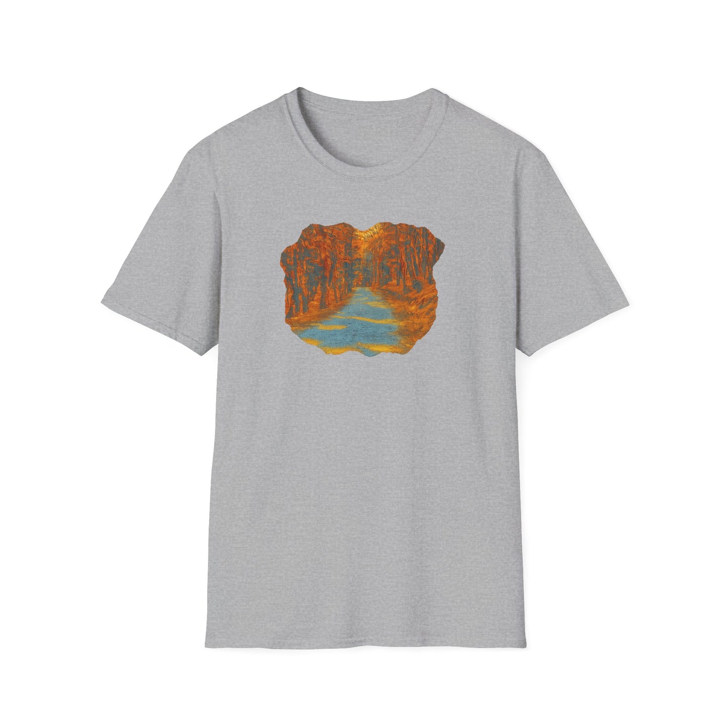 Autumn Pathway Unisex Softstyle T-Shirt, Cozy Fall Shirt, Nature Lover Tee, Scenic Route Top, Gift for Hikers, Casual Wear, Outdoor [...]