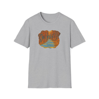 Autumn Pathway Unisex Softstyle T-Shirt, Cozy Fall Shirt, Nature Lover Tee, Scenic Route Top, Gift for Hikers, Casual Wear, Outdoor [...]