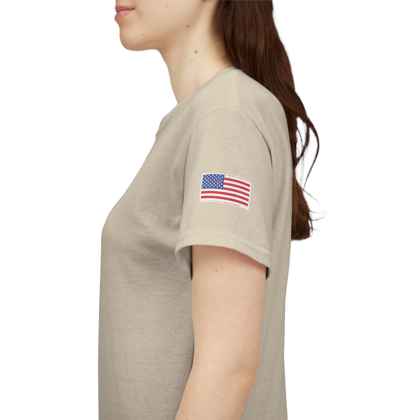 Freedom script tee | T-Shirt, American flag sleeve - TRV