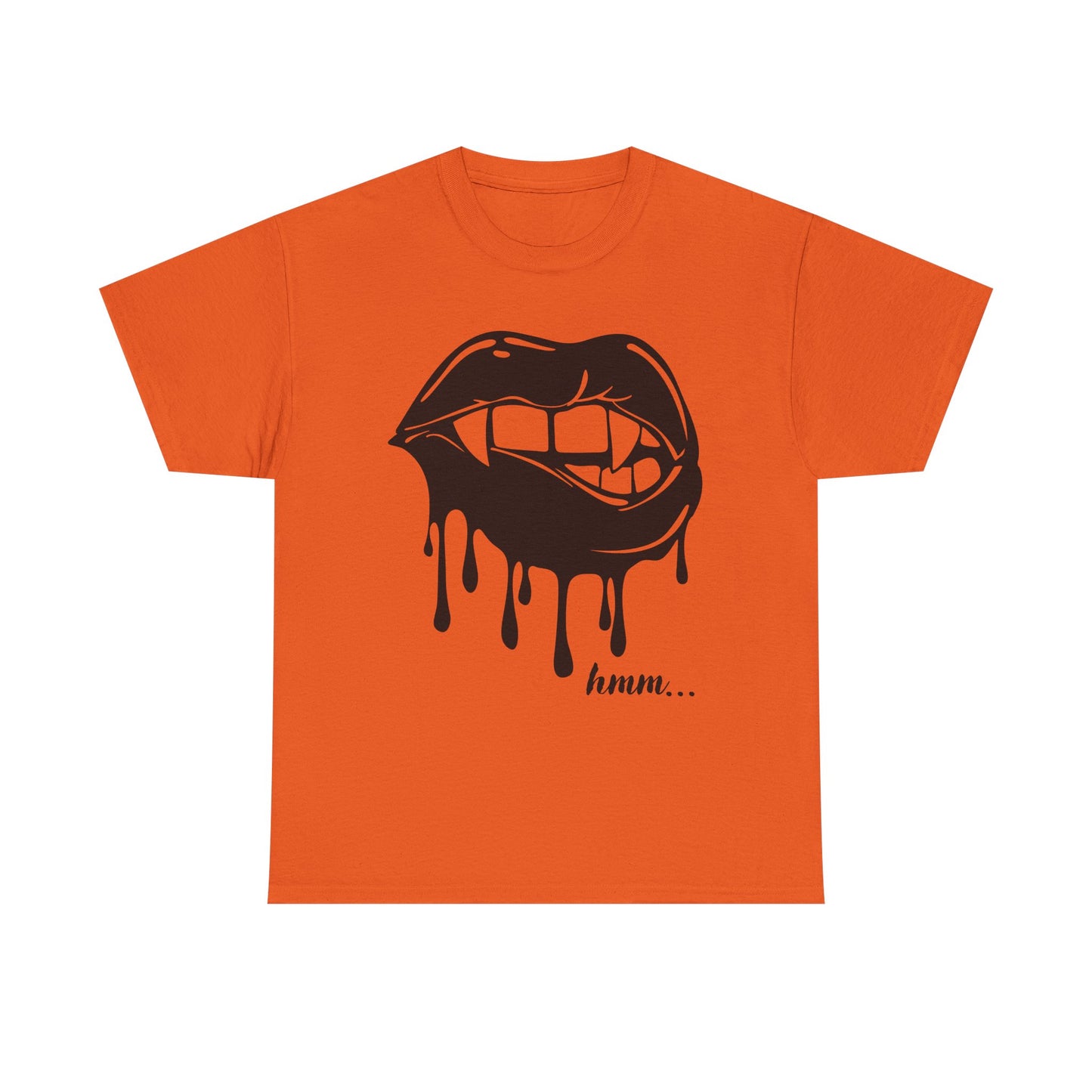 Edgy Graphic Tee - Dripping Lips Design - Unisex Heavy Cotton Tee