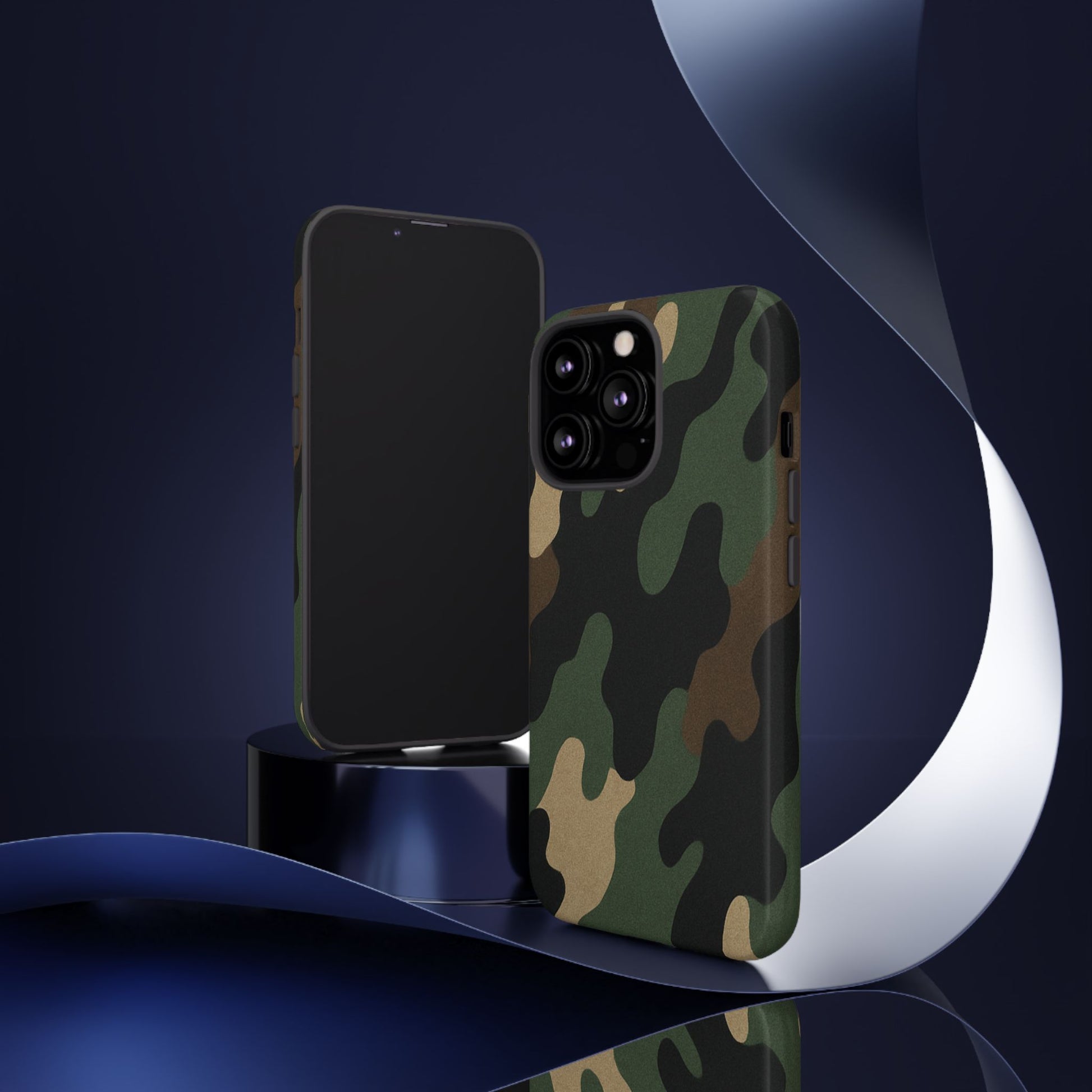 Camouflage Phone Case, Tough Phone Cover, Military Style Accessory, Protective Case for Men, Gifts for Soldiers - TRV