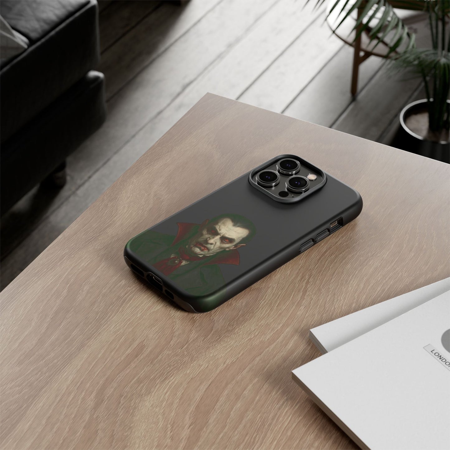 Vampire Phone Case - Tough Cases for Halloween, Gothic Decor, Gifts for Horror Fans, Spooky Accessories, Unique Cellphone Cover - TRV