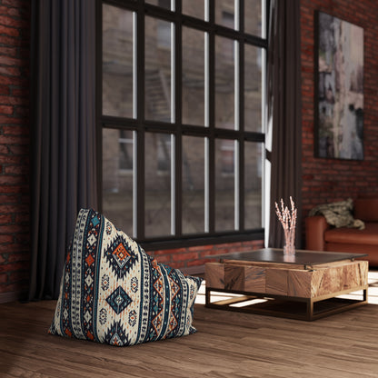 Southwestern Aztec Pattern Bean Bag Chair Cover | Tribal Geometric Boho