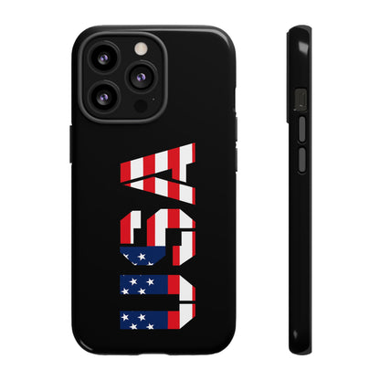 USA Flag Phone Case, Tough Phone Cover, Patriotic Gift, Independence Day Accessory, American Pride Mobile Case - TRV