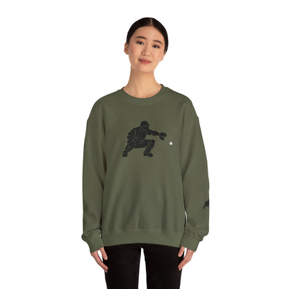 Baseball Catcher Crewneck Sweatshirt | Unisex Sports Apparel | Perfect for Game Days, Gifts, and Casual Wear | Baseball Lover's Gift - TRV
