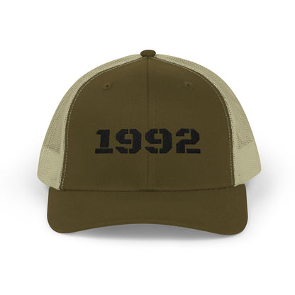 Vintage Year 1992 Snapback Trucker Cap, Retro Hat, Birthday Gift, Casual Wear, Personalized Cap, Unisex Accessory - TRV