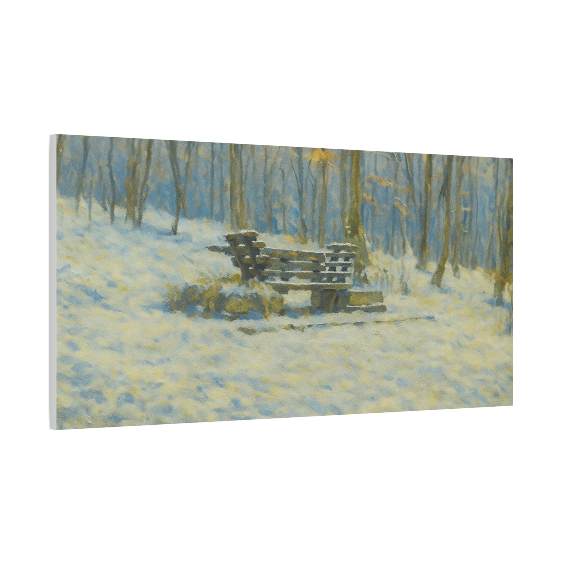 Winter Serenity Canvas Wall Art, Cozy Living Room Decor, Nature Landscape Print, Gift for Art Lovers, Home Decor, Seasonal Artwork - TRV