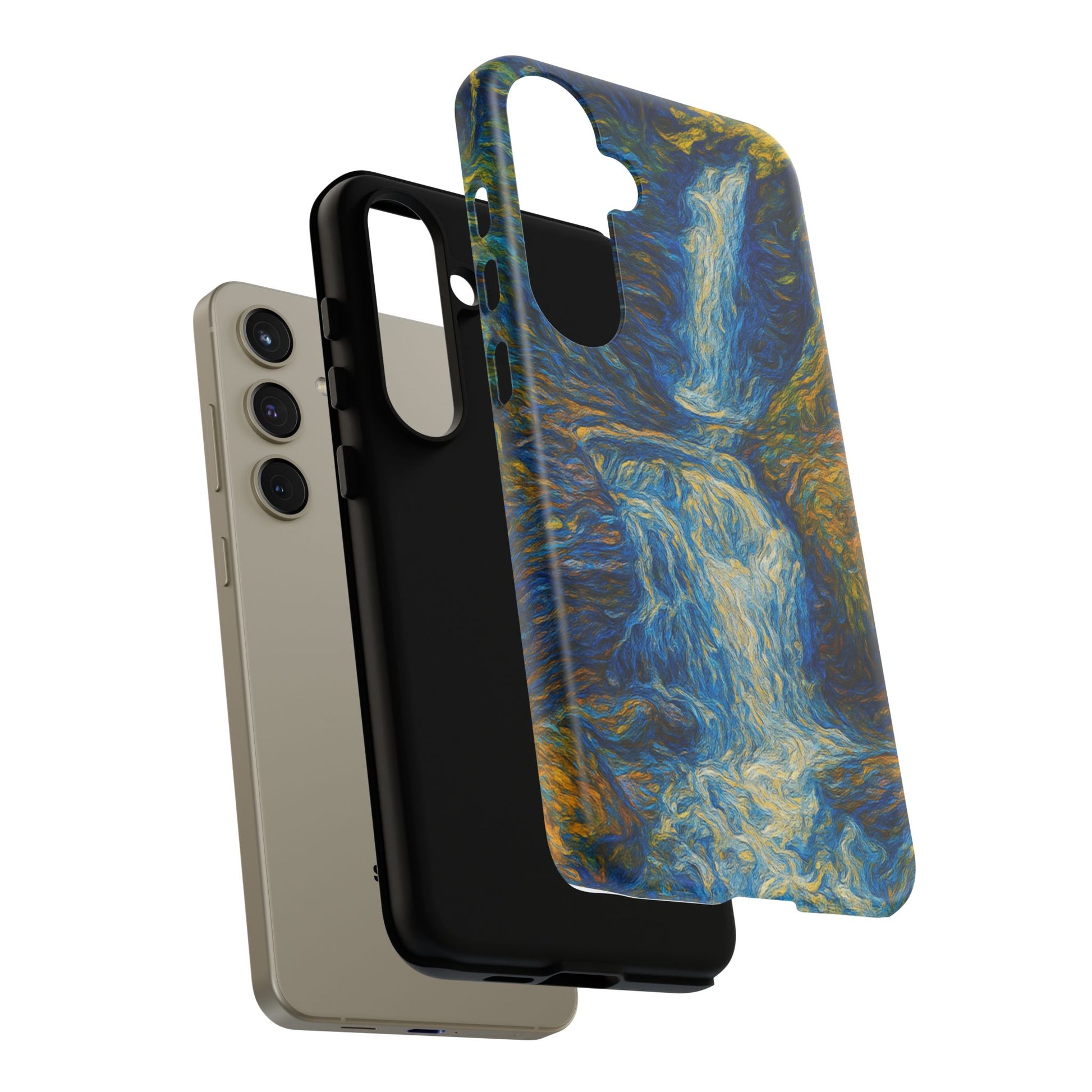Artistic Phone Case - Waterfall Design, Unique Gift, Phone Accessory, Nature Lover, Original Artwork - TRV