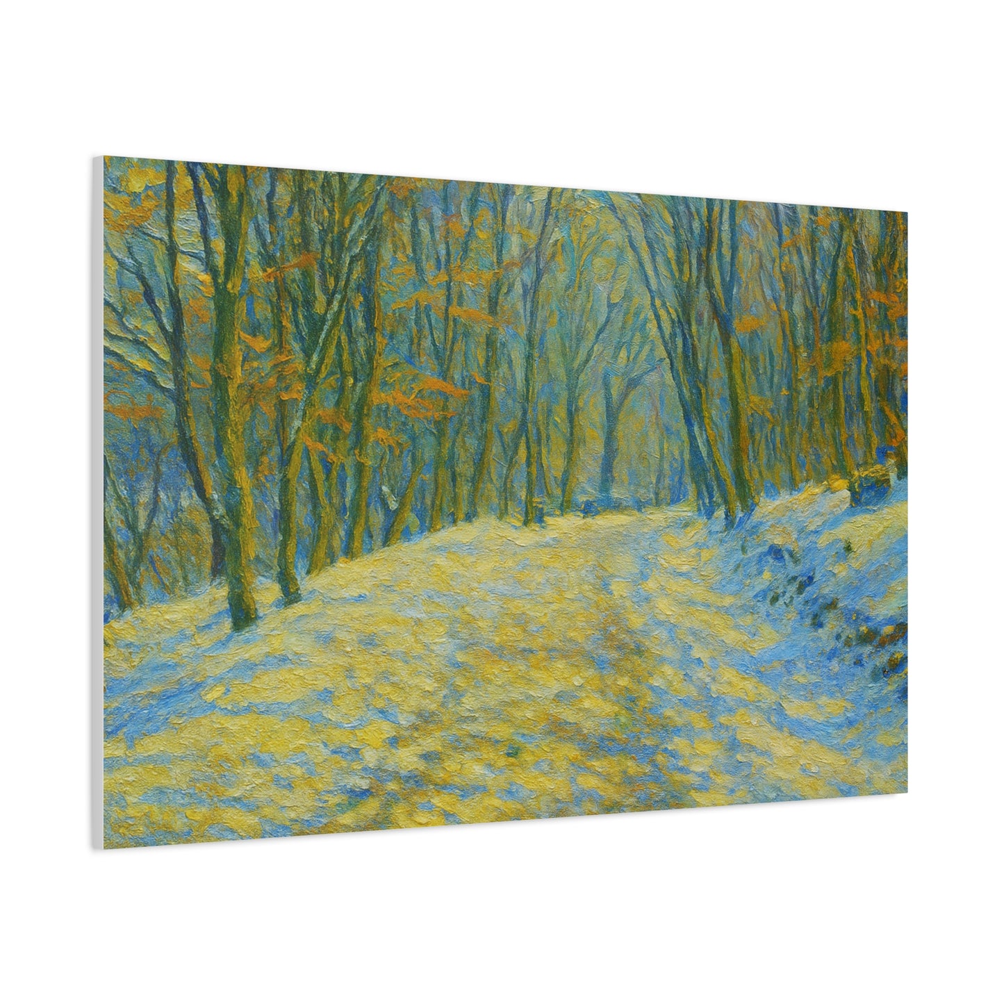 Wall Art Print, Winter Landscape Canvas Home Decor, Gift for Nature Lovers, Seasonal Artwork, Cozy Housewarming Decoration - TRV