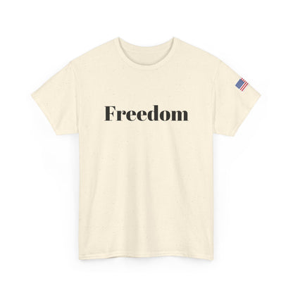 Freedom script tee | T-Shirt, American flag sleeve - TRV