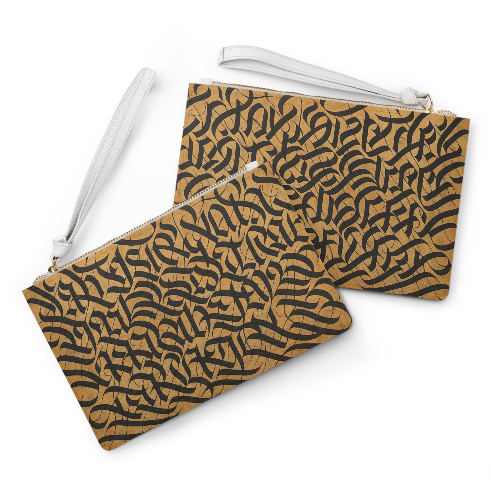 Stylish Calligraphy Clutch Bag, Elegant Pouch, Handmade Purse, Gift for Her, Evening Bag, Special Occasion Accessory - TRV