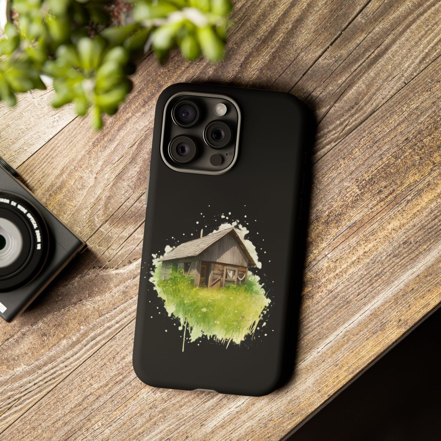 Rustic Farmhouse Phone Case, Cute Cottage Design, Tough Cases for Nature Lovers, Eco-Friendly Gift, Customizable Tech Accessories - TRV